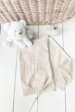 Plaid Elia - Laine Beige