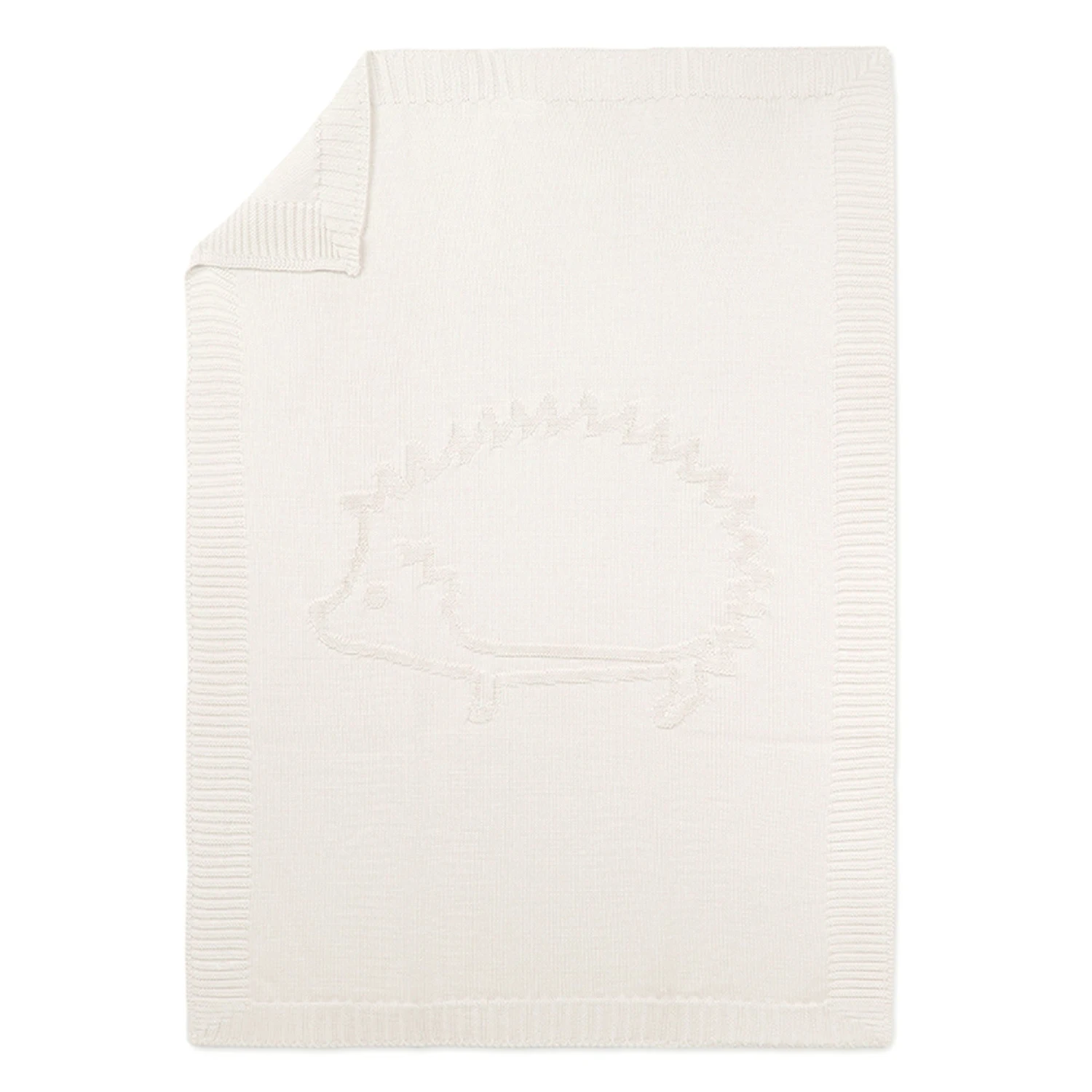 Plaid Laine - Hérisson écru 4 Plaid Laine - Hérisson écru – Image 2