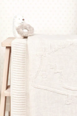 Plaid Laine - Hérisson Beige