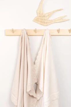 Plaid Laine - Mérinos Beige -Mode Enfantine T60008F 61 3 0