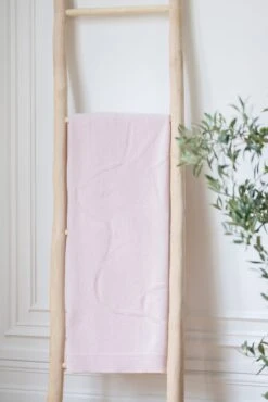 Plaid Cachemire - Lapin Rose Pâle