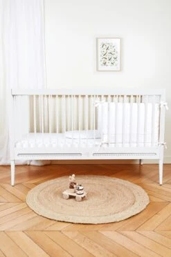 Lit Gustavienne + Matelas - Blanc