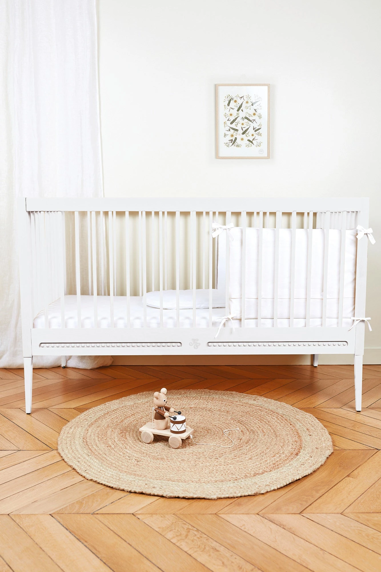 Lit Gustavienne + Matelas - Blanc 3 Lit Gustavienne + Matelas - Blanc