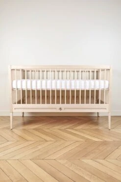 Lit Gustavienne + Matelas - Naturel -Mode Enfantine T60041M 17 5 0