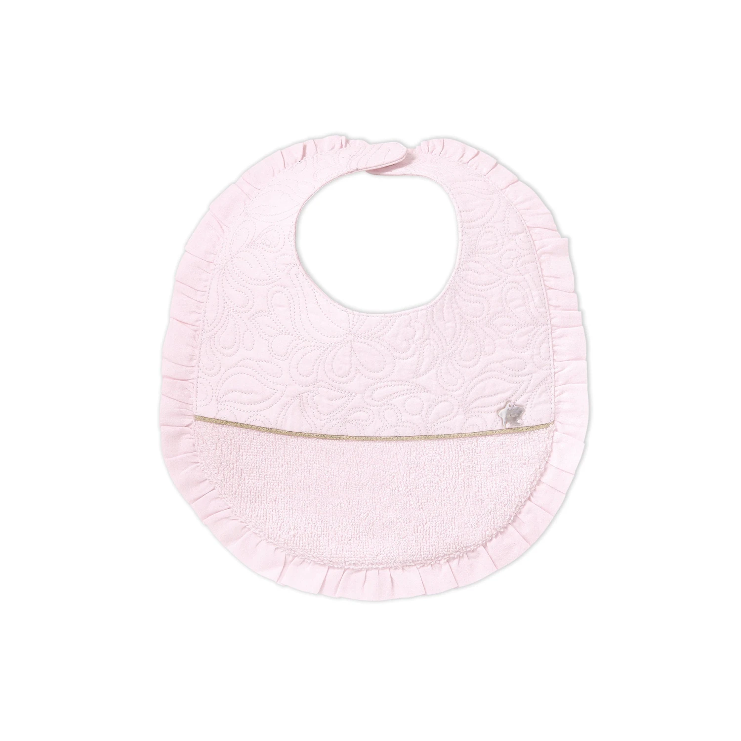 Bavoir - Delicatesse Rose Pâle T1 4 Bavoir - Delicatesse Rose Pâle T1 – Image 2