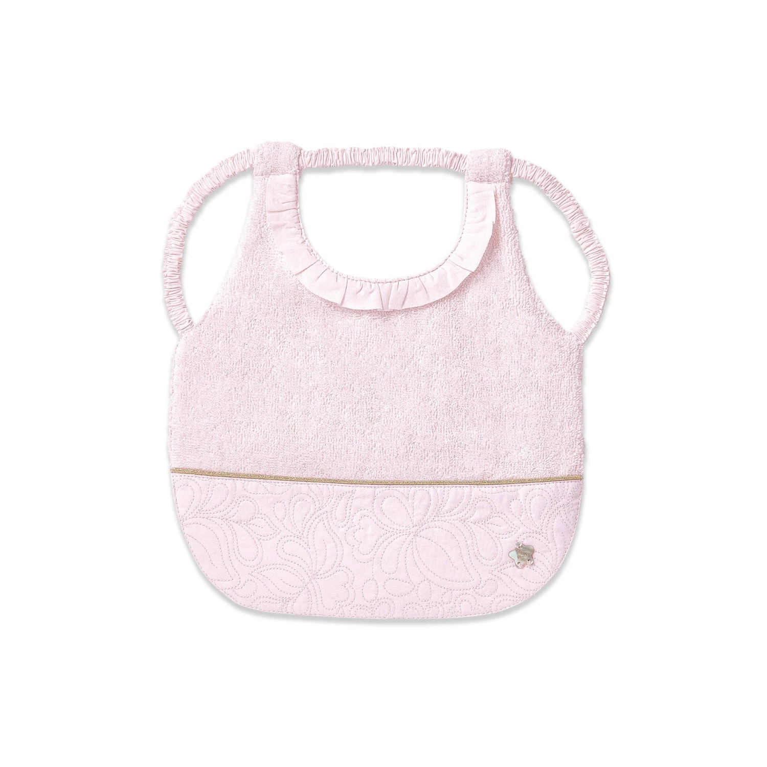 Bavoir - Delicatesse Rose Pâle T2 4 Bavoir - Delicatesse Rose Pâle T2 – Image 2