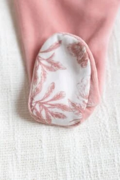 Pyjama - Rose En Velours Imprimé Inspiration Toile De Jouy -Mode Enfantine TT54161 34 2