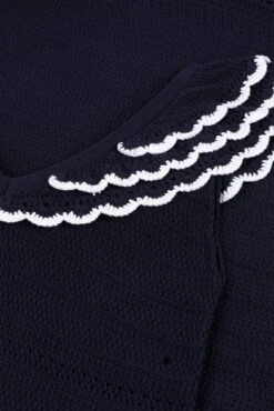 Robe - Marine Crochet Femme 13 Robe - Marine Crochet Femme -Mode Enfantine TW30058 04 3