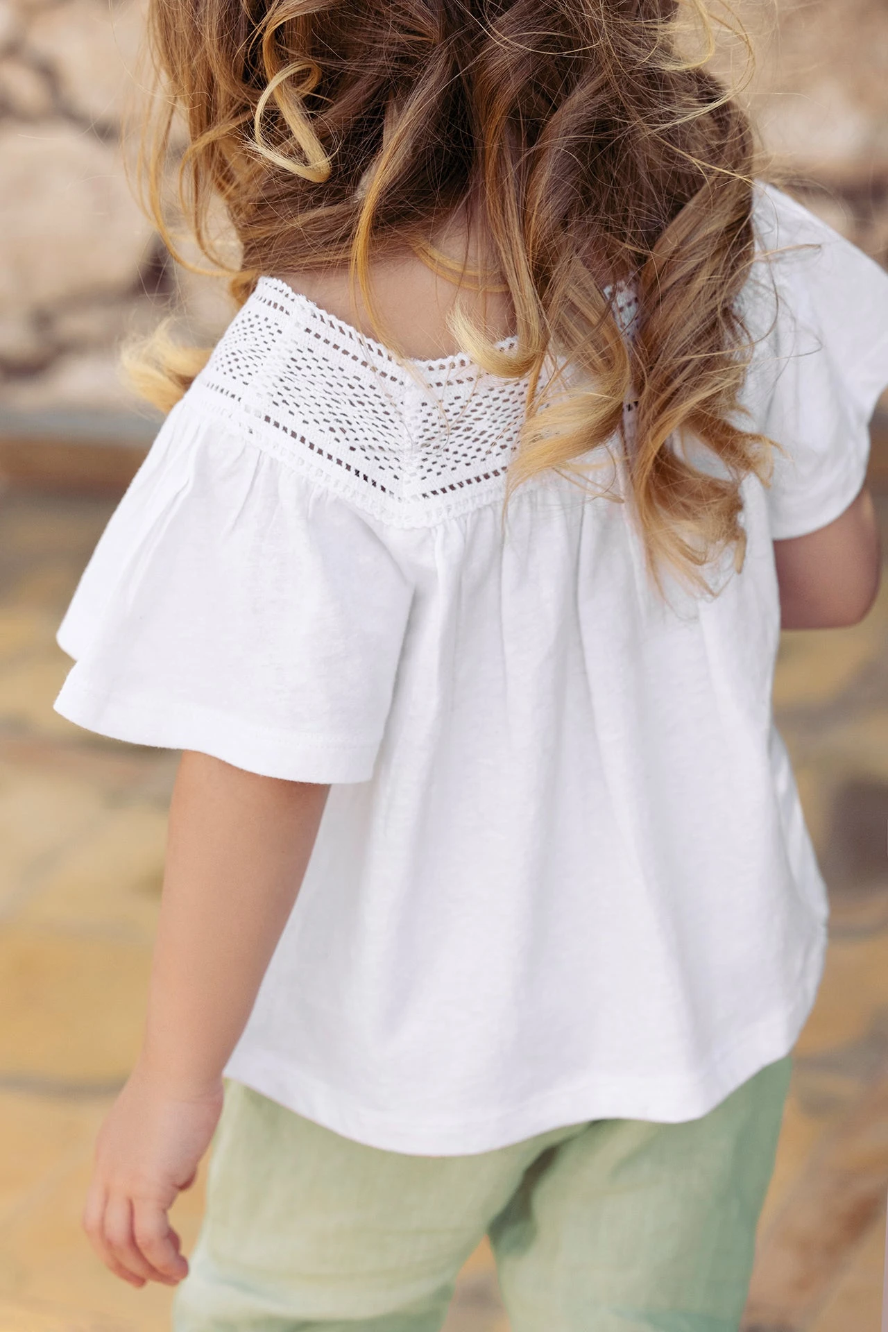 T-shirt - Blanc Crochet Coton 4 T-shirt - Blanc Crochet Coton – Image 2