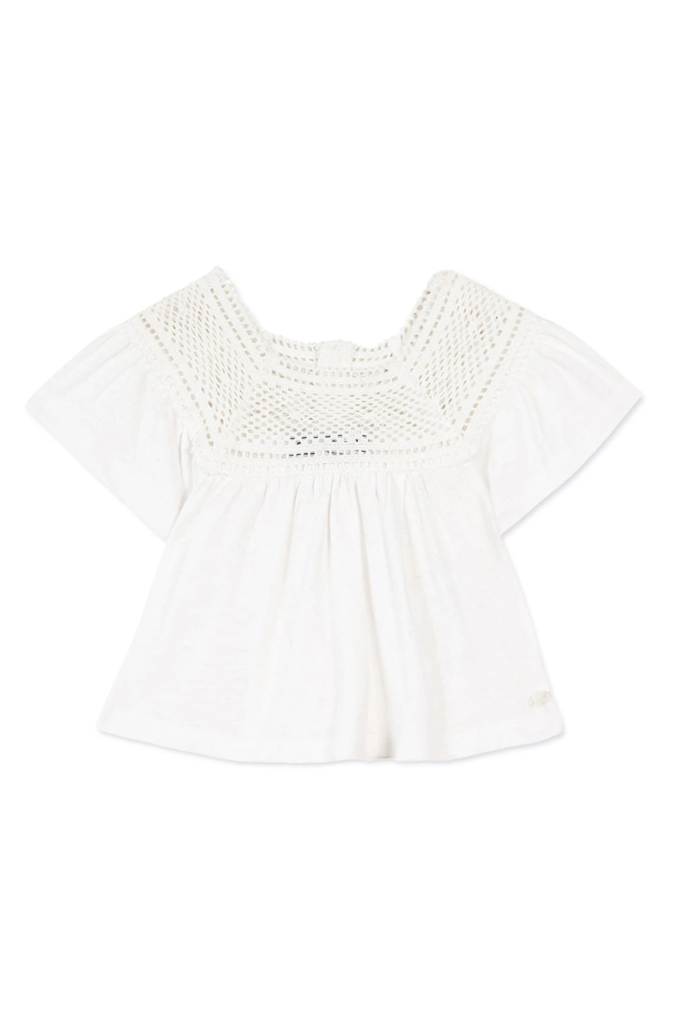 T-shirt - Blanc Crochet Coton 6 T-shirt - Blanc Crochet Coton – Image 4