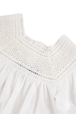 T-shirt - Blanc Crochet Coton 13 T-shirt - Blanc Crochet Coton -Mode Enfantine TY10001 01 3 packshot