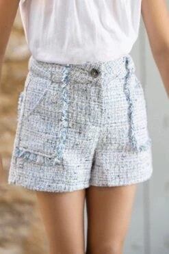 Short - Bleu Tweed
