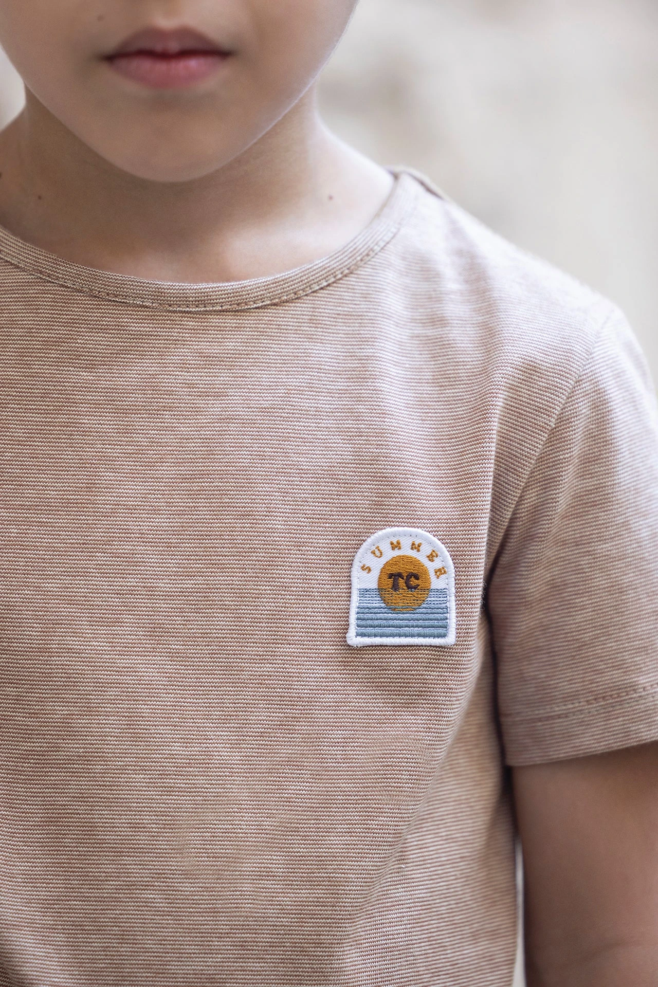 T-shirt - Marron Rayures 4 T-shirt - Marron Rayures – Image 2