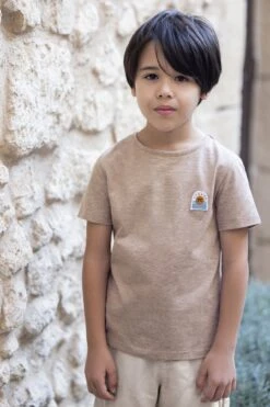 T-shirt - Marron Rayures