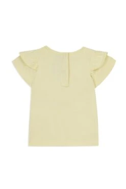 T-shirt - Jaune Cœur Tissu Liberty 10 T-shirt - Jaune Cœur Tissu Liberty -Mode Enfantine TY10011 70 2 packshot