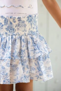 Jupe - Bleu Tissu Liberty