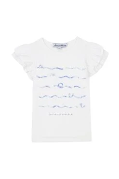 T-shirt - Blanc Illustration Amour -Mode Enfantine TY10012 01 1 packshot