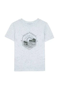 T-shirt - Blanc Illustration Champ -Mode Enfantine TY10013 01 1 packshot