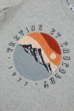 T-shirt - Gris Illustration Soleil Couchant -Mode Enfantine TY10013 21 3 packshot