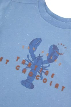 T-shirt - Azur Illustration Homard -Mode Enfantine TY10013 43 3 packshot