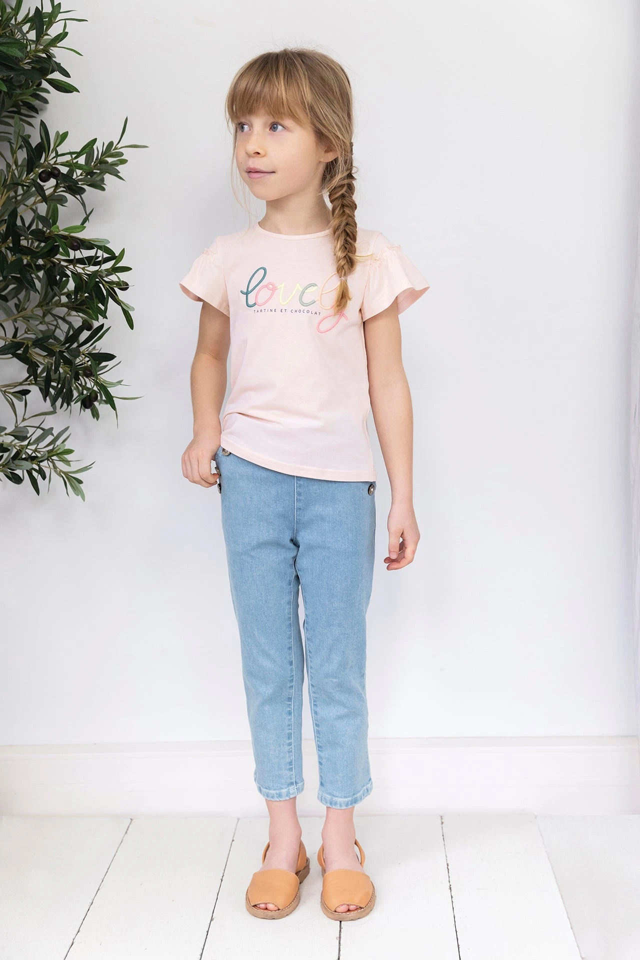 T-shirt - Rose Pâle Illustration Lovely 3 T-shirt - Rose Pâle Illustration Lovely