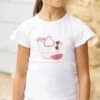 T-shirt - Blanc Illustration Panier D'été -Mode Enfantine TY10022 35 TY26042 01 1