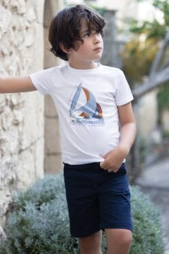 Short - Marine Coton Sergé