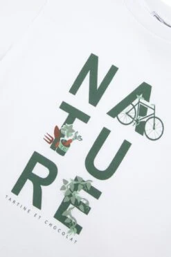 T-shirt - Vert D'eau Lettrage Nature 9 T-shirt - Vert D'eau Lettrage Nature -Mode Enfantine TY10023 52 3 packshot