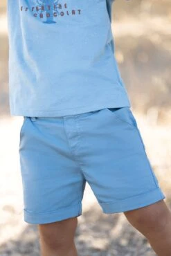 Short - Azur Coton Sergé