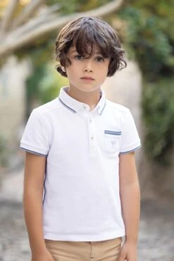 Polo - Blanc Maille Piquée