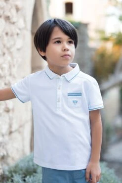 Polo - Bleu Ciel Maille Piquée