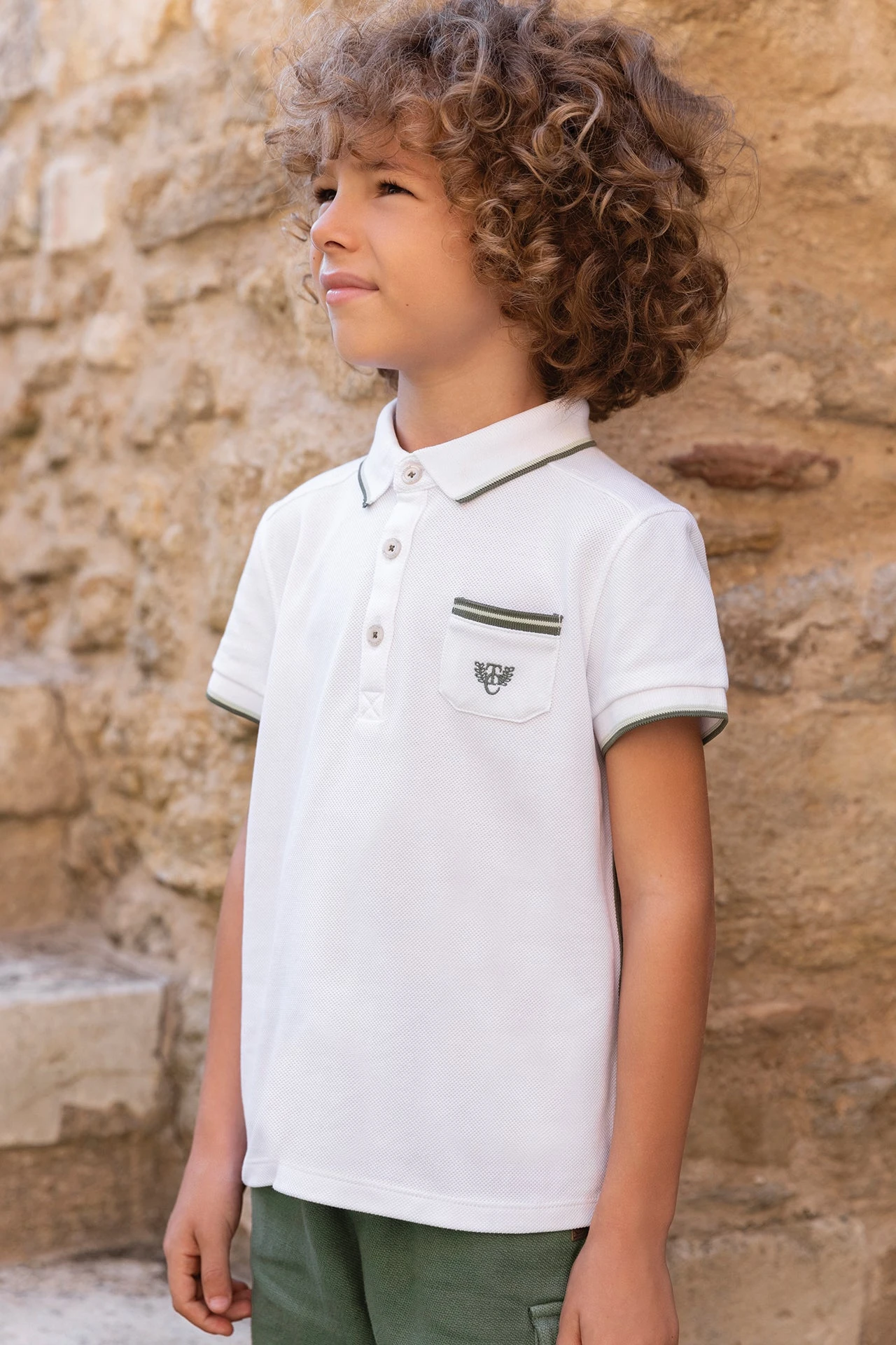 Polo - Vert Laurier Maille Piquée 3 Polo - Vert Laurier Maille Piquée