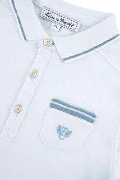 Polo - Bleu Ciel Maille Piquée 11 Polo - Bleu Ciel Maille Piquée -Mode Enfantine TY11003 41 3 packshot