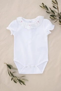 Body - Blanc Col Fleuri