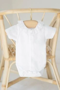 Body- Blanc Col Volanté