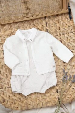 Cardigan - Ecru En Maille