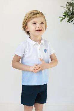 Short - Marine Maille Piquée