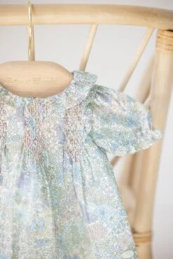 Blouse - Vert Tissu Liberty -Mode Enfantine TY12000 50 2