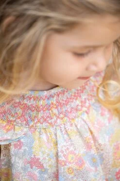 Blouse - Tissu Liberty Mimosa -Mode Enfantine TY12001 70 1