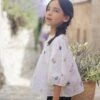 Blouse - Blanc Broderie Anglaise Printée 2 Blouse - Blanc Broderie Anglaise Printée -Mode Enfantine TY12002 01 TY22012 04 1