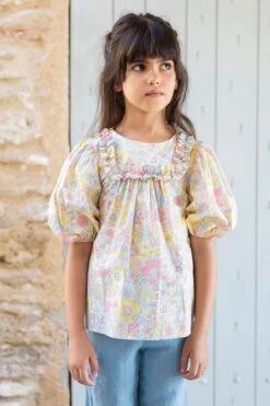 Blouse - Rose Pâle Tissu Liberty
