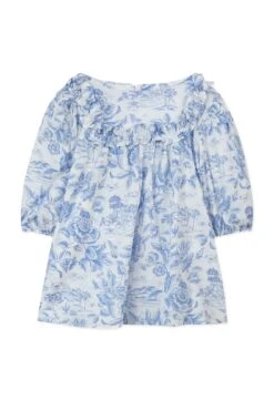 Blouse - Bleu Tissu Liberty 8 Blouse - Bleu Tissu Liberty -Mode Enfantine TY12012 42 1 packshot
