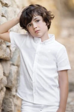 Chemise - Blanc Manches Courtes