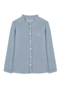 Chemise - Bleu Lin Col Mao -Mode Enfantine TY12023 44 1 packshot