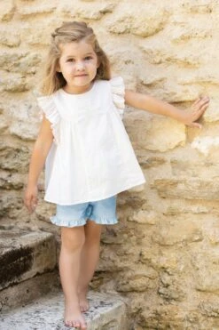 Short - Bleu Ciel Denim Smock