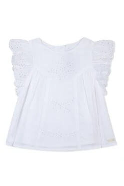 Blouse - Blanc Broderies Anglaises -Mode Enfantine TY12031 01 1 packshot
