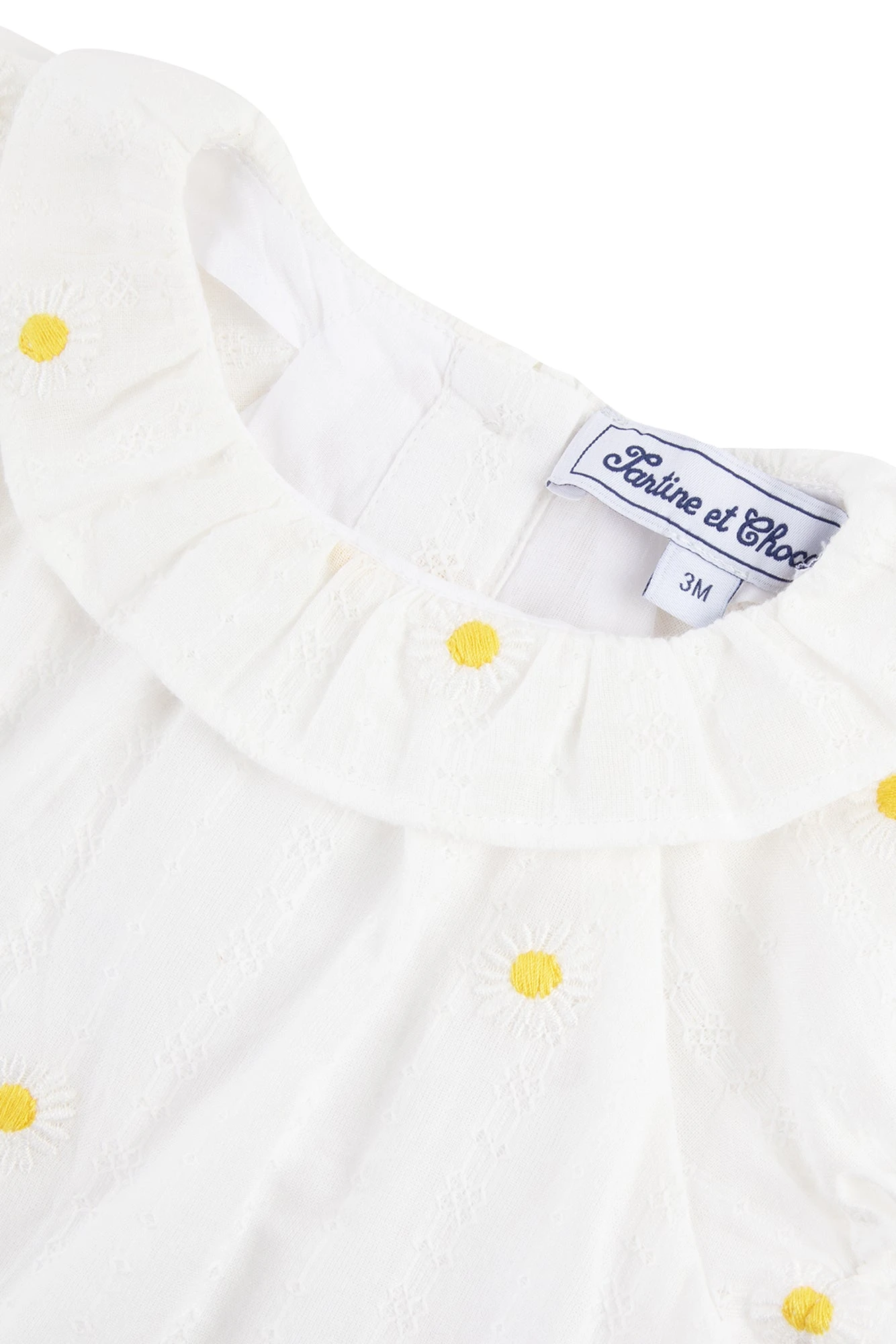 Blouse - Blanc Marguerites Brodées 8 Blouse - Blanc Marguerites Brodées – Image 6