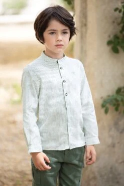 Chemise - Vert Lin Rayures