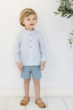 Short - Bleu Maille Piquée