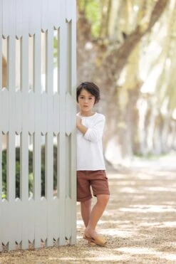 Mode Enfantine 28 Short - Marron Cargo Lin